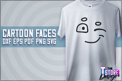 Cartoon Face SVG | Funny Face SVG Graphic by The T Store Design ...