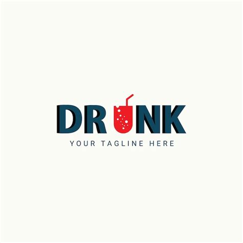 Premium Vector | Vector drunk logo design