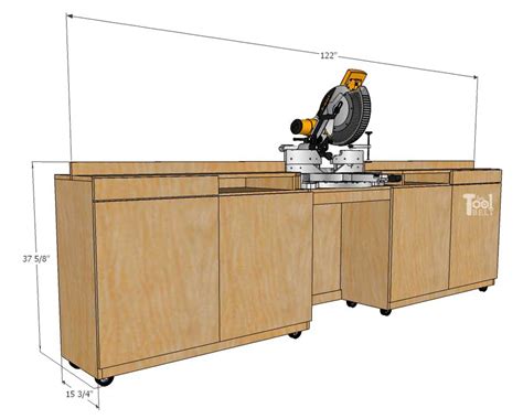 Miter-Saw-Station-and-storage-overall-dimensions - Her Tool Belt