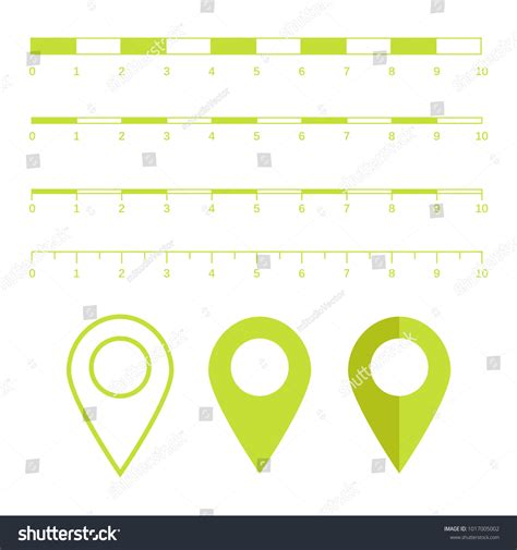 Map Scales Graphics Measuring Distances Scale Stock Illustration ...