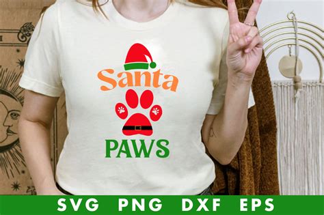 Santa Paws Svg Graphic by Black Cat Studio · Creative Fabrica