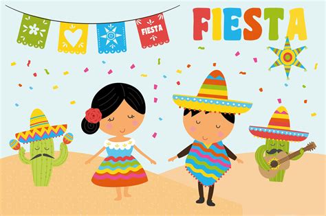 Fiesta Clipart | Pre-Designed Photoshop Graphics ~ Creative Market