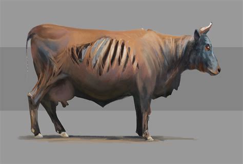 Zombie Cow Concept art on Behance