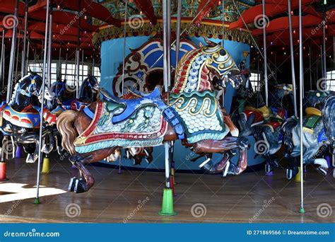 Central Park Carousel stock photo. Image of carnival - 271869566