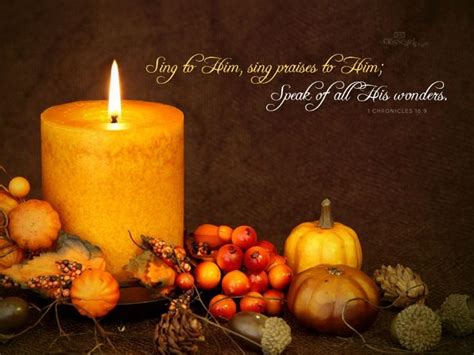 Sing Praise to Lord for HE is GREAT and greatly to be praised! | Thanksgiving wallpaper, Candles ...