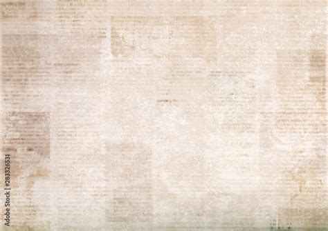 Vintage grunge newspaper paper texture background. Blurred old ...