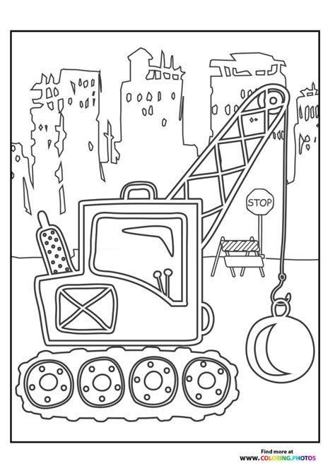 Wrecking ball - Coloring Pages for kids