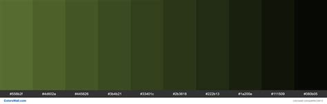 Shades of Dark Olive Green #556B2F hex color - ColorsWall