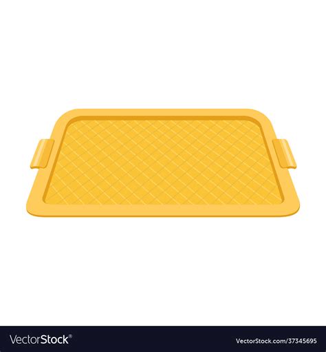 Tray for food cartoon icon Royalty Free Vector Image