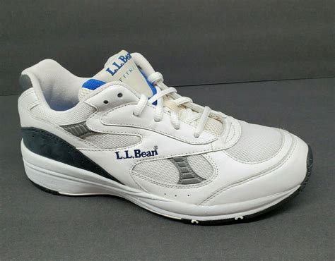 LL Bean~White Leather & Mesh Lace Up Fitness Sneakers Shoes~ Men's US 9M ~ EUC | eBay in 2021 ...