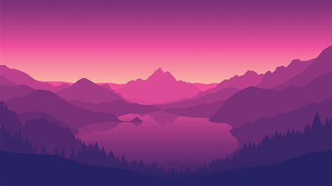 HD wallpaper: lakeside, Morning, Pink, mountain, scenics - nature, beauty in nature | Wallpaper ...