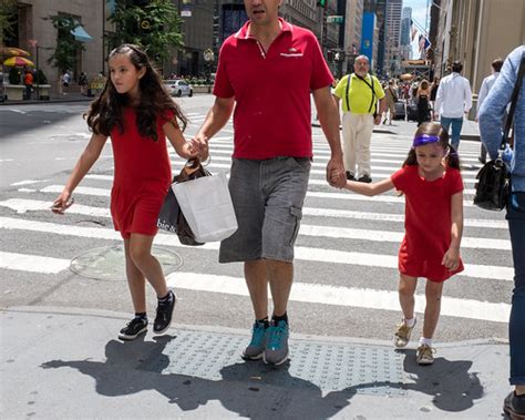 New York City Street Scenes - Father Holding the Hands of … | Flickr