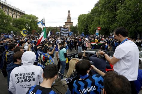 Inter Milan fans' celebrations of the league title are causing ...