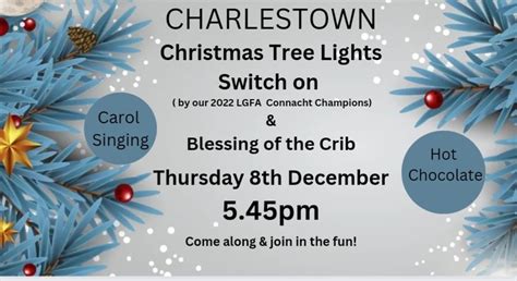 Christmas Tree Lights - Switch on - Charlestown