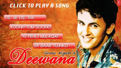 Sonu Nigam's "Deewana" Album Hits - Jukebox (Full Songs) - 2 - YouTube