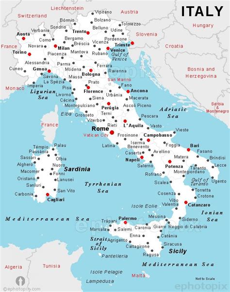 Italy map cities and towns - Detailed map of Italy with cities and ...