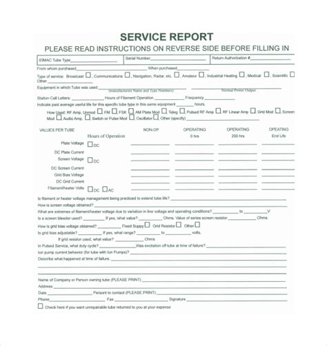 10+ Sample Service Reports | Sample Templates