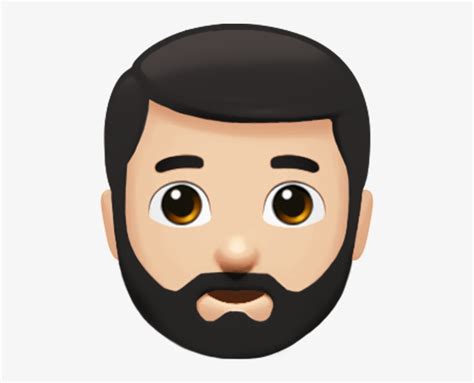 Download One Eyebrow Raised - Beard Emoji | Transparent PNG Download | SeekPNG