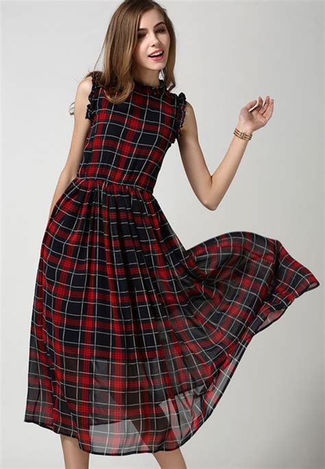 welcome to lalalilo.com Tartan Dress, Tartan Plaid, Vestidos Vintage ...