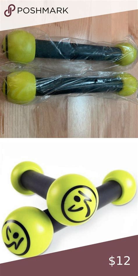 Zumba Toning Sticks Hand Weights Dumbbell Weight Set (1 lb Each) in ...