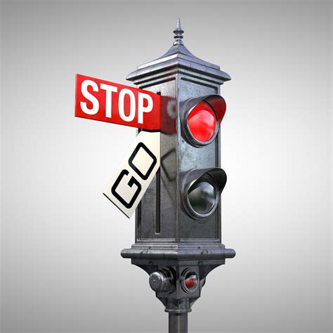 Old Traffic Light 3D Model | 1142367 | TurboSquid