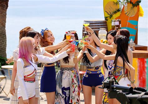 210615 TWICE 'Alcohol Free' MV Shoot Behind - Press photos | Kpopping