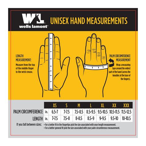 Wells Lamont Glove Size Chart | evo