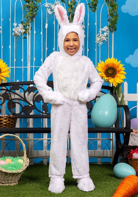 Kids White Bunny Costume