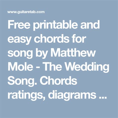 The Wedding Song Chords - Sheet and Chords Collection