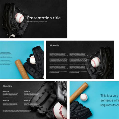 Free Dark Style Baseball Powerpoint Template – MasterBundles