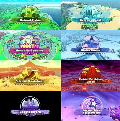 Kirby and the Forgotten Land World Map in 2022 | Kirby character, Kirby ...