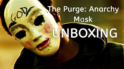 The Purge: Anarchy Mask Unboxing + Wearing On Face - Spirit Halloween Haul 2015 Pt.1 - YouTube