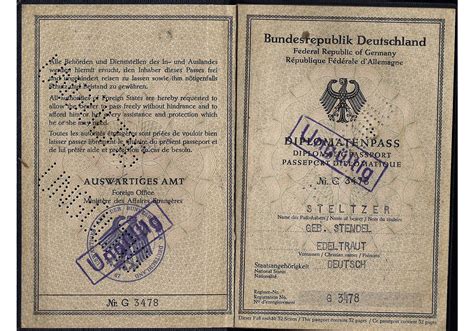 German Diplomatic passport - Our Passports