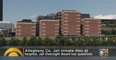 Inmate dies at Allegheny County Jail - CBS Pittsburgh