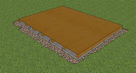 How To Build A Storage Shed Foundation On Paving Slabs