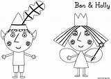 Coloriage Le Petit Royaume De Ben Et Holly 2 à Imprimer Colouring Pages  sketch template