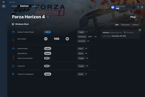 Forza Horizon 4 Cheats and Trainer for Windows Store - Trainers - WeMod Community