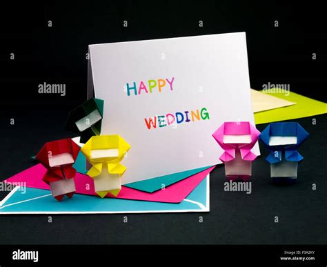 Message Card for Your Family and Friends; Happy Wedding Stock Photo - Alamy