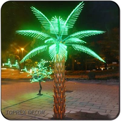 Hot sale LED outdoor artificial lighted palm trees-Shenzhen Toprex Festival Decoration Co., Ltd