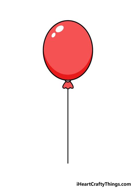 Balloon Drawing - How To Draw A Balloon Step By Step