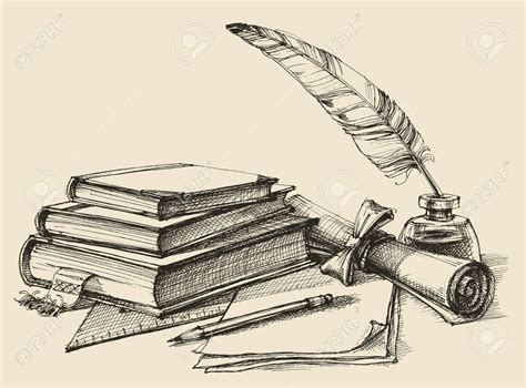 Quill Pen Drawing at GetDrawings | Free download