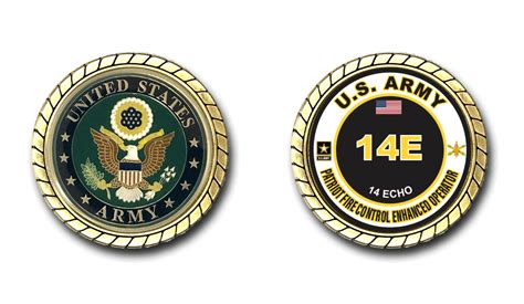 US Army 14E PATRIOT Fire Control Enhanced Operator MOS Challenge Coin - US Army Air Defense ...