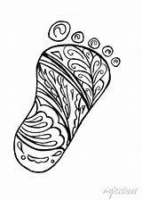 Printable Coloring Pages Of Babies Feet sketch template