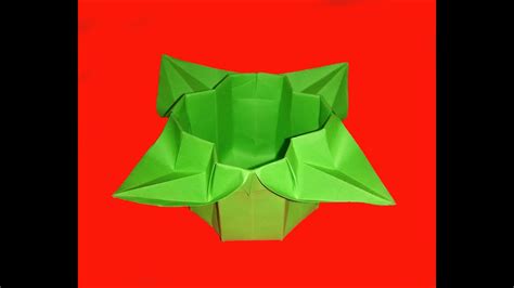 Easy Origami basket. Easter Box for sweets - YouTube