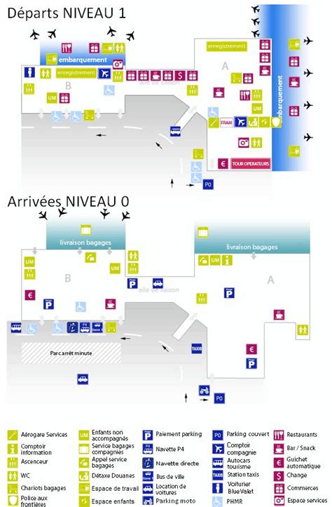 Bordeaux airport map - Map of Bordeaux airport (Nouvelle-Aquitaine ...