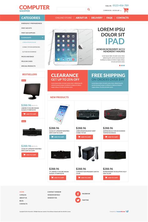 Free VirtueMart Templates - eCommerce solution for Joomla! websites