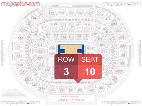 Wells Fargo Center seat & row numbers detailed seating chart, Philadelphia - MapaPlan.com