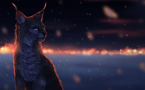 cat, glowing eyes, animals, lynx, artwork, 1080P HD Wallpaper