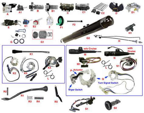 40 steering column parts diagram - Wiring Diagrams Manual