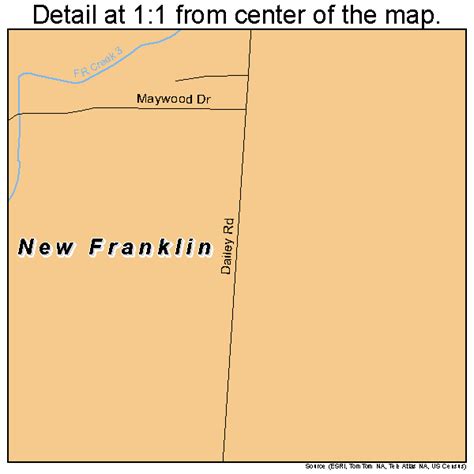 New Franklin Ohio Street Map 3954562